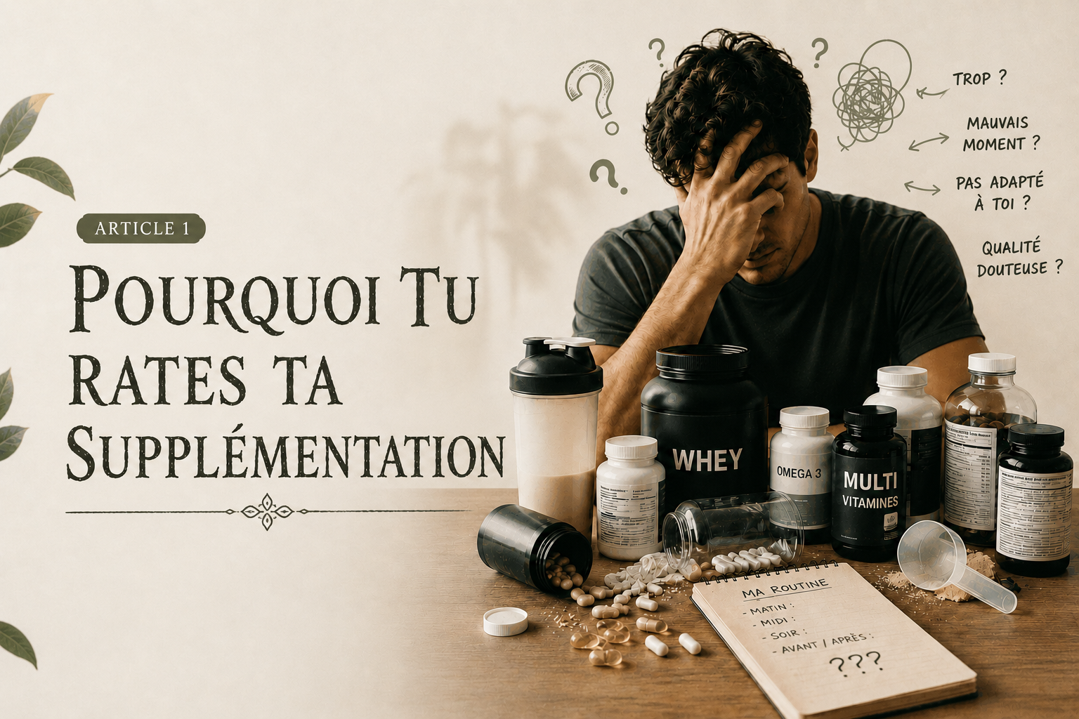 Pourquoi tu rates ta supplémentation